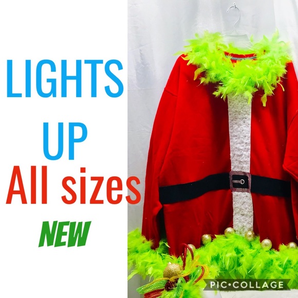 Grinch Santa sweatshirt - Picture 2 of 6